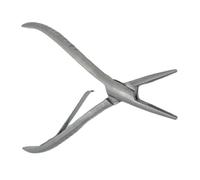 Pinza de acero inoxidable plateado de 3 tipos, 7 pulgadas, alicate for extensiones de cabello con dos agujeros, herramientas de eliminación de extensiones de cabello de queratina(7 inch Plier 03)