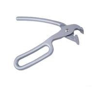 Pinza de aluminio para bandeja de pizza para platos de elevación - Pinzas de retorno con mango antideslizante para bandejas y cuencos de hornear 20 x 16,5 cm