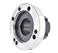 Pinza de cartucho de cuatro ejes con mini brida, portabrocas ER50 ER25 ER32 ER40, portabrocas de fijación de 100 mm y 80 mm for herramienta de torno(Er32-d80 (7hole))