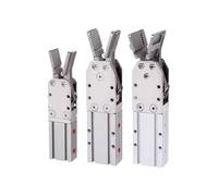 Pinza de cilindro neumático for máquinas robóticas, de simple efecto y doble efecto, con abrazaderas de extremo 2015D y 1615D(1615S)