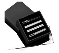 Pinza de corbata para hombre de negocios con corbata clip conjunto francés Tie Clip Enamel Black Tie Clip
