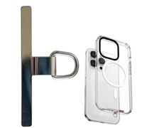 Pinza de cordón de teléfono celular - Tabamento de sujeción universal, conector metálico duradero, cojín de correa de seguridad, pieza de soporte seguro, inserto ligero | Accesorio sm