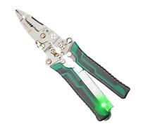 Pinza de crimpar de precisión para cammper - 1 pelacables eléctrico para taladro | 21,5 cm herramienta para crimpar stripper | Mantenimiento de herramientas eléctricas mano | Multifuncional pelador de