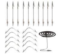 Pinza de de alambre metálico resistente - Pinza flexible de metal de largo alcance - 20 varillas largas y flexibles para bodas, fotos, visualización y organización