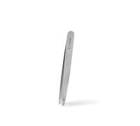 Pinza de depilar extremo biselado KYVORA, calidad Alemania, accesorio para profesionales para depilación de cejas. Acero inoxidable.