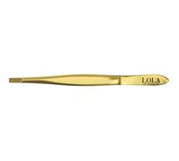 Pinza de Depilar Oro Punta Cangrejo