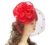 Pinza de encaje retro con flores para el pelo, para fiestas de disfraces, tachonado con flor de gran tamaño