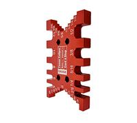 Pinza de espiga portátil de cola de milano, calibrador de espiga, medidor métrico y de tarjeta de escala, aleación de aluminio de alta precisión
