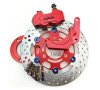 Pinza De Freno CNC Para Motocicleta De 82 Mm Con Adaptador/soporte, Juego De Discos De Freno De 220 Mm Para Scooter Yam&aha Aerox BWS RSZ JOG ZY125T-5 Niu. Descripción(Front 220mm red A)