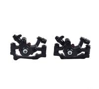 Pinza de freno de disco mecánica compatible con múltiples tipos de bicicletas, pieza de repuesto de material de metal para un frenado eficiente en bicicletas de montaña y carretera (delantera +