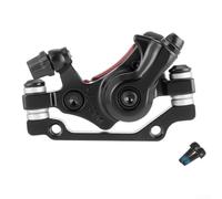 Pinza de freno de disco mecánica para bicicletas de montaña de carretera delantera y trasera con almohadillas de resina para tamaños de 140 mm, 160 mm, 180 mm (pinza delantera)