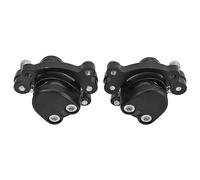 Pinza de freno para bicicleta, 1 par de pinzas de freno de disco delantero y trasero de alta dureza, color negro, fácil instalación, aleación de aluminio MBX10