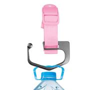 Pinza de gancho de manillar, ganchos de manillar de moto, casco con clip | Clips organizadores de montaje para manillar de casco para silla de ruedas, scooters, bicicletas, color rosa