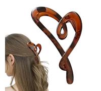 Pinza de garra de corazón - Pinza de garra en forma de corazón | Elegante pinza de pelo en forma de amor | Pinzas para el pelo mate antideslizantes | Accesorios para el cabello de pinzas de
