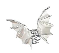 Pinza de garra de murciélago, bonito clip de metal para el pelo para Halloween, accesorio de cola de caballo para mujeres y niñas, diseño de ala de murciélago espeluznante, sujeción segura para uso
