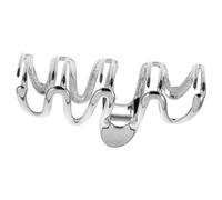 Pinza de Garra Metálica Plateada para Mujer, Cabello Grueso | Diseño Minimalista y Elegante, Forma Única, Fácil de Usar, para Lavado Facial y Ceremonia