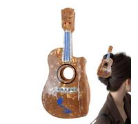 Pinza de garras en forma de guitarra, pinza de pelo para guitarra,Clips de mandíbula de pelo de guitarra de festival de música - Pasadores de cola de caballo para pequeños, trenzas, garras de corte p
