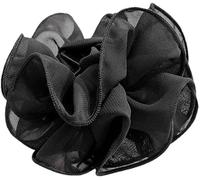 Pinza de gasa negra grande para el pelo, lazo de tela de gran tamaño, flor rosa, para mujer, pinzas, accesorios, pinzas de mandíbula, accesorios de peinado, clips y pasadores