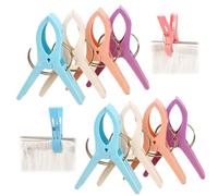 Pinza de la Ropa,8pcs Playa Toalla Clips Pinzas de Plástico Fuerte, Con Resorte de Anillo Exterior Resistente, Evita Que tu Toalla se vuele, para la Ropa Pesada y el Lavarse