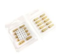 Pinza de Latón 20 Piezas de 4,8mm para Herramienta Rotativa | Abrazadera para Taladro Manual Madera, Color Dorado, Uso en Pin Vises y Hardware