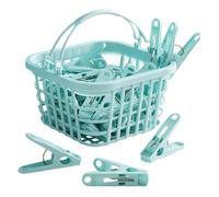 Pinza de lavandería - Pinzas de Tela Durabll, contenedor de Agarre Ligero | Mini Herramientas de Seguridad de Ropa, Organizador de Ropa Interior, opción de Almacenamiento amigable para Viajes, Ideal