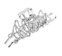 Pinza de metal grande para el pelo para mujer, horquillas irregulares, pasadores novedosos, punk, antideslizantes, accesorios de moda, pinzas de metal para el pelo para peinar el soporte de cola de