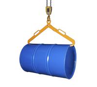 Pinza de pantógrafo eurokraft pro, para bidones de acero de 200 l con tapón tumbados