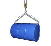 Pinza de pantógrafo eurokraft pro, para bidones de acero de 200 l con tapón tumbados