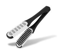 Pinza De Peine De Cepillo De Doble Cara, Peine De Peinado De Pinza En Forma De V Profesional, Herramienta Para Alisar El Cabello Antiestático