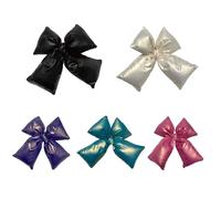 Pinza de pelo acolchada de algodón con lazos grandes para mujer, pinza de mandíbula antideslizante para uso diario