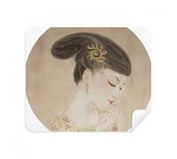 Pinza de pelo china tradicional belleza pintura teléfono limpiador de pantalla gafas paño de limpieza 2pcs tela de ante