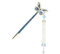 Pinza de pelo chino, horquillas chinas, tocado para el pelo con borlas, horquilla de sujeción firme, elegante accesorio para el pelo, elegante para cabello largo/corto