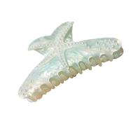 Pinza de pelo con diamantes de imitación con diseño de estrellas de mar, práctico clip de acrílico para el pelo durante mucho tiempo, adecuado para uso diario y celebraciones