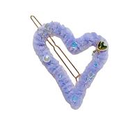 Pinza de pelo con forma de corazón de primavera para mujer, para tomar fotos, viajes, antideslizante, pinza para el pelo para mujer, pinza para el pelo fino/grueso, para mujer, pelo grueso, felpa