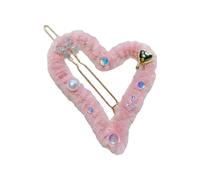 Pinza de pelo con forma de corazón de primavera para mujer, para tomar fotos, viajes, antideslizante, pinza para el pelo para mujer, pinza para el pelo fino/grueso, para mujer, pelo grueso, felpa