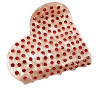 Pinza de pelo con forma de corazón para mujer, acetato, ácido, fuerte, pinza para el pelo, herramienta de peinado francés, elegante decoración para el cabello