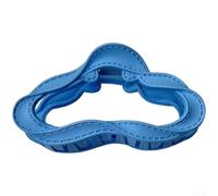 Pinza de pelo con textura de cuero para mujer con influencia de moda coreana y capacidad de sujeción eficaz del cabello (azul-10 cm)