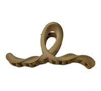 Pinza de pelo con textura de cuero para mujer con influencia de moda coreana y capacidad de sujeción eficaz del cabello (café, 11 cm)