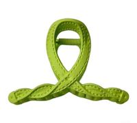 Pinza de pelo con textura de cuero para mujer con influencia de moda coreana y capacidad de sujeción eficaz del cabello (verde, 8,4 cm)