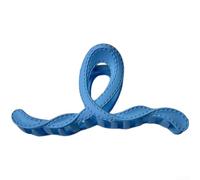 Pinza de pelo con textura de cuero para mujer con influencia de moda coreana y capacidad de sujeción eficaz del cabello (azul-11 cm)