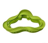 Pinza de pelo con textura de cuero para mujer con influencia de moda coreana y capacidad de sujeción eficaz del cabello (verde, 10 cm)