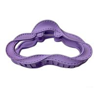 Pinza de pelo con textura de cuero para mujer con influencia de moda coreana y capacidad de sujeción eficaz del cabello (morado-10 cm)