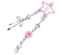 Pinza de pelo de estrella acrílica ligera y elegante con cuentas de lazo que mejora tu aspecto con un accesorio de pelo de moda para mujer