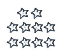 Pinza de pelo de estrella brillante con lentejuelas BBSnap clip lateral para el pelo, pasador lateral para el pelo de mascotas, herramienta de peinado para el pelo, 10 horquillas de estrella hueca,