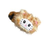 Pinza de pelo de felpa con estampado de leopardo de dibujos animados, suave y cómoda, adorno único para el pelo para mujeres de moda