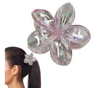 Pinza de pelo de flor tropical, galvanoplastia de horquilla de flor tropical - pinzas de garra para cabello grueso y delgado, accesorios para el cabello para mujeres y niñas