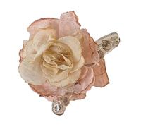 Pinza de pelo de flores de simulación para niñas, pinza de pelo de resorte, soporte para cola de caballo, pinza para el pelo, adornos para el cabello