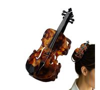 Pinza De Pelo De Garra Pasador Artístico Con Forma De Violín Y Sujeción