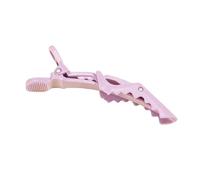 Pinza de pelo de plástico for peluquería, pinzas de cocodrilo con sección de garra, pinzas de cocodrilo for peluquero, accesorios de estilismo de salón, 6 uds.(6pcs Purple)