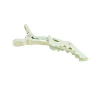 Pinza de pelo de plástico for peluquería, pinzas de cocodrilo con sección de garra, pinzas de cocodrilo for peluquero, accesorios de estilismo de salón, 6 uds.(6pcs Green)